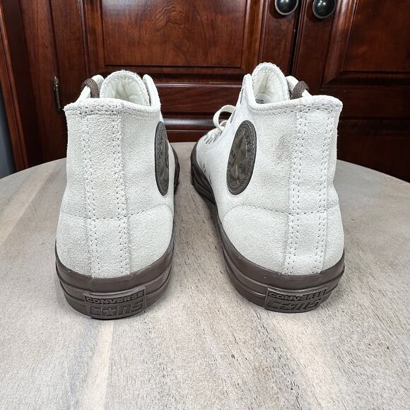 Converse CTAS Pro Mid Egret Brown Leather Shoes Mens 8.5 Womens 10.5 A09234C NEW - Picture 9 of 13